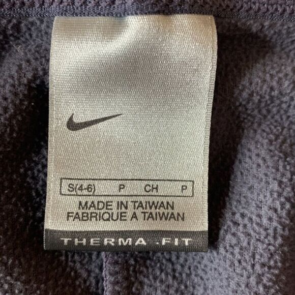Nike Therma-Fit Gray Full Zip Fleece Vest Size Small - Picture 6 of 10